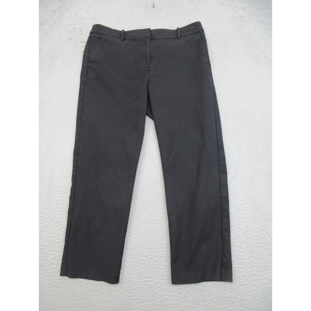 LOFT Riviera Slim Curvy Pants Womens 10 Black Stretch Career Office Dress Pants